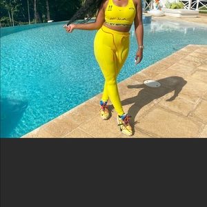 Nike off white set;;; bra and leggings